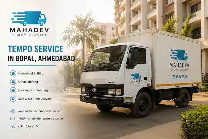 Tempo service in Bopal Ahmedabad - Mahadev Tempo Service