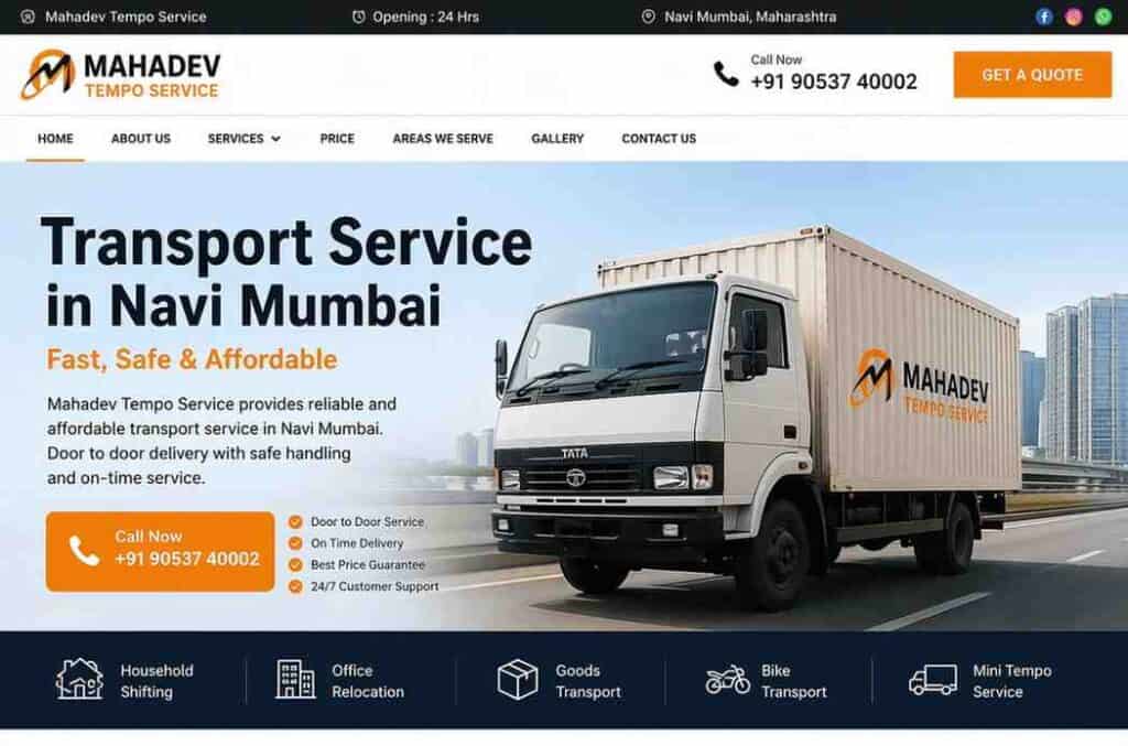 Transport Service in Navi Mumbai 