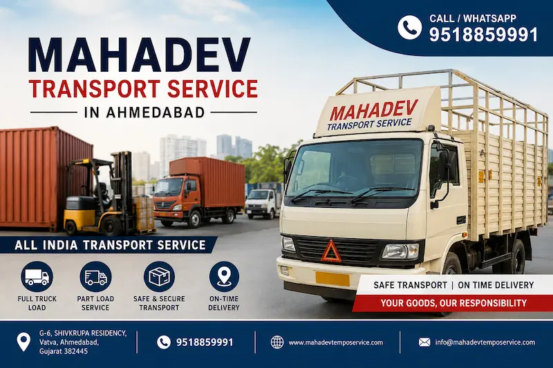 Mahadev Transport service in Ahmedabad
