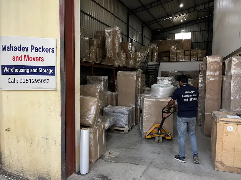 Mahadev Packers Warehouse Interior